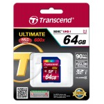 TRANSCEND SDXC UHS-I 600 SD Card, 64GB. Singapore 1 Year Warranty